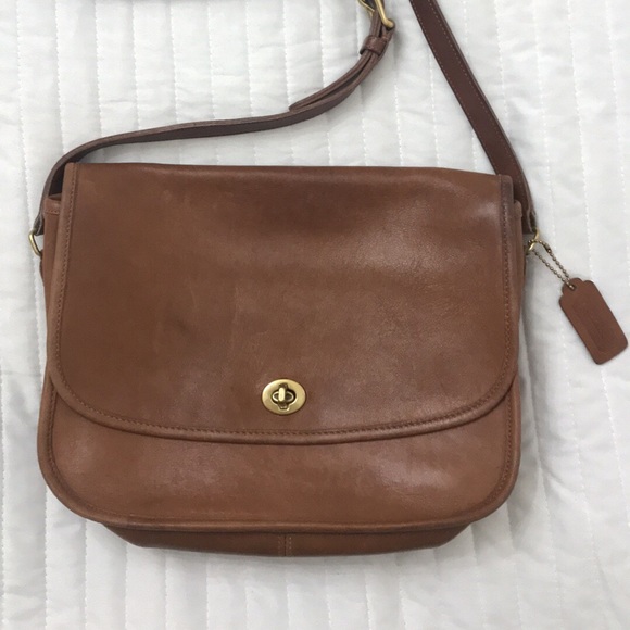 Coach Handbags - Vintage Coach Cross Body Purse - Brown Leather